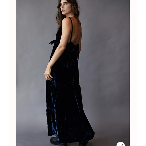 Free People × KETEVANA Emilio Velvet Maxi Dress Size / M - Picture 2 of 8